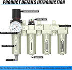 3/4" NPT Heavy Duty Industrial Grade 4 Stage Air Drying System, Auto Drain - Image 4