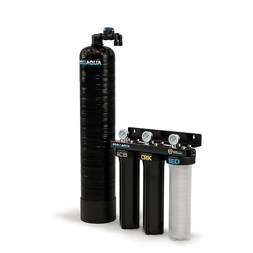 PRO+AQUA Elite Whole House Water Filter 3 Stage Well Water Filtration System by PROAQUA