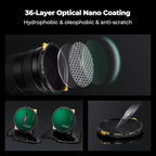 K&F CONCEPT 62mm Variable ND2-32 ND Lens Filter & Circular Polarizing Filter - Image 5