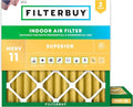 Filterbuy 25x25x2 Air Filter MERV 11 Superior Pet & Allergy Defense, by Filterbuy