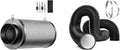 VIVOSUN 4'' Air Carbon Filter Smelliness Control and 4'' 8 Feet Black by VIVOSUN