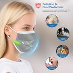 NNPCBT Grey Disposable Face Masks 125 Pack, 3-Ply Breathable Mask - Image 4