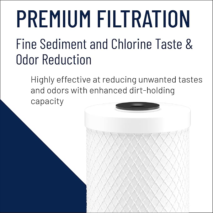 Pentair Pentek CBC-20BB Big Blue Carbon Water Filter, Whole House Carbon Block - Image 6