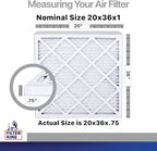 Filter King 20x36x1a Air Filter | 4-PACK | Carbon MERV 8 HVAC Pleated A/C - Image 2