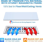 Magnetic Floor Register Vent Covers, 4 x 10 Inch Superior Hold Vent Covers - Image 3