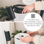 Crane Air Purifier with True HEPA Filter, UV Light, 250 Sq Feet Coverage - Image 6