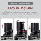 SNS 1/2”NPT Compressed Air Filter Regulator Piggyback Combo, Semi-auto Drain - Image 2