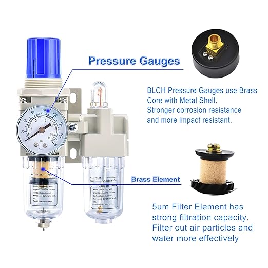 BLCH 1/4" NPT Air Compressor Water Separator - Image 3