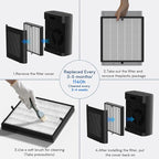 Air Purifiers for Home Large Room up to 3000 ft², VNIUP H14 True HEPA Air - Image 8