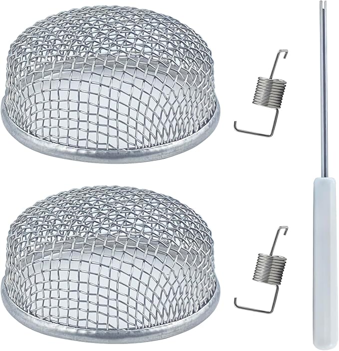 2 Pack RV Flying Insect Screen Furnace Vent Cover Bug Screens, 2.8 x 1.3 Inch by Unknown