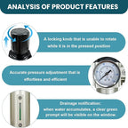 Upgraded 1/2" NPT Heavy Duty Industrial Grade 3 Stage Air Drying System - Image 2