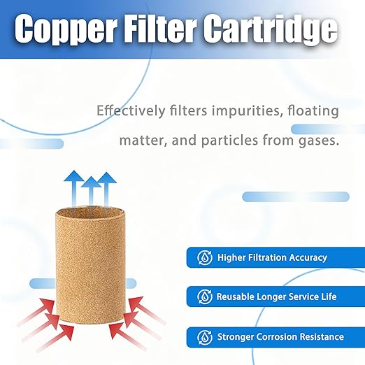 HengMinLingTong 1/2" NPT Compressed Air Filter Regulator Combo Piggyback - Image 3