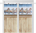 Western Horse Bedroom Curtains 72 Inch Length, Window Curtains Tab Top by Unknown