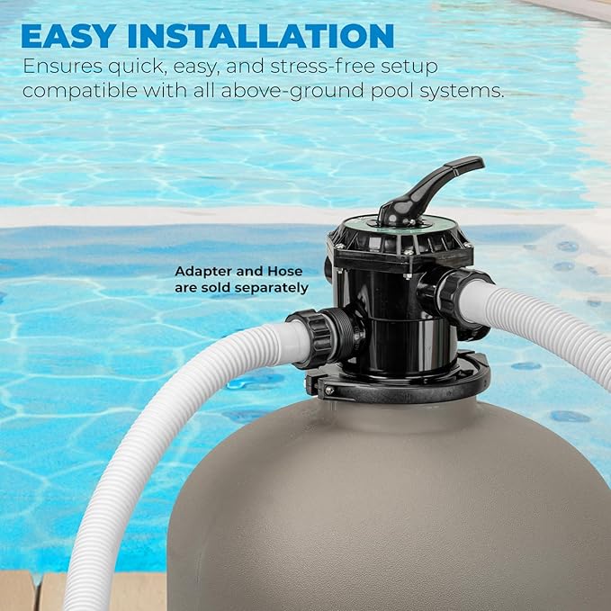 XtremepowerUS 16" Sand Filter for Above/Inground Swimming Pool Media System - Image 3