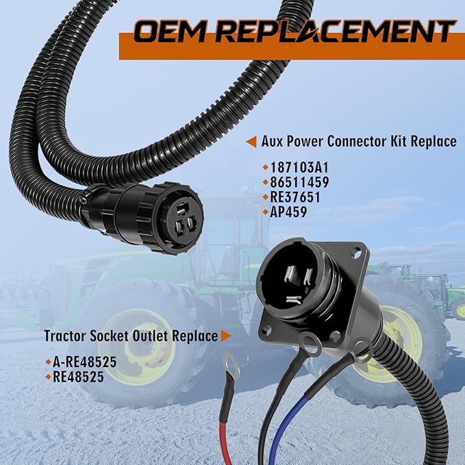 3 Pin Auxiliary Power Connector 3 Pin Auxiliary Cable Replace 187103A1 & - Image 3