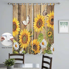 Farmhouse Sunflowers Living Room Curtains 96 Inch Length, Window Curtains Tab - Image 4