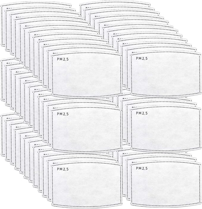 100 PCS PM2.5 Activated Carbon Face Mask Filter by Sanfiland