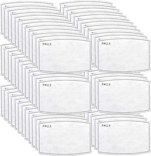 100 PCS PM2.5 Activated Carbon Face Mask Filter by Sanfiland