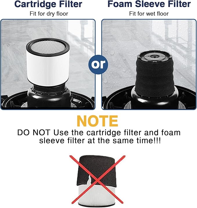 Cabiclean Foam Sleeve Filter for Shop-Vac 90304 90350 90333 Replacement for - Image 2
