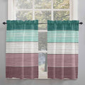 Retro Farm Woodcuts Texture Window Valance Curtains, 2 Panel by IDOWMAT