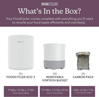 Food Cycler Eco 3 Compact Kitchen Food Recycler | Indoor Composter Bin - Image 2