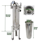 #4 Bag Filter Housing 304 Stainless Steel Filter Solid-Liquid Separation Tool - Image 2