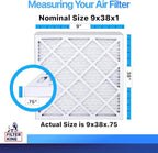 Filter King 9x38x1 Air Filter | 4-PACK | MERV 8 HVAC Pleated A/C Furnace - Image 2