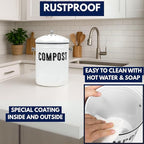 Granrosi Countertop Compost Bin Kitchen - Image 5