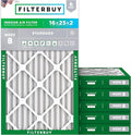 Filterbuy 16x25x2 Air Filter MERV 8 Essential Dust & Allergy Defense, by Filterbuy
