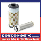 10400511200 19690531100 Inner and Outer Air Filter Element Combo Replacement - Image 2