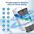 PUREPLUS 5 Micron 4.5"x10" Whole House Water Filter Combo, - Image 4