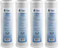 Tier1 5 Micron 10 Inch x 2.5 Inch | 4-Pack Whole House Carbon Block Water by Tier1