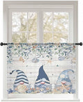 Sheer Curtains 54 Inch Length, Coastal Eucalyptus Leaf Semi Sheer Curtains by Unknown