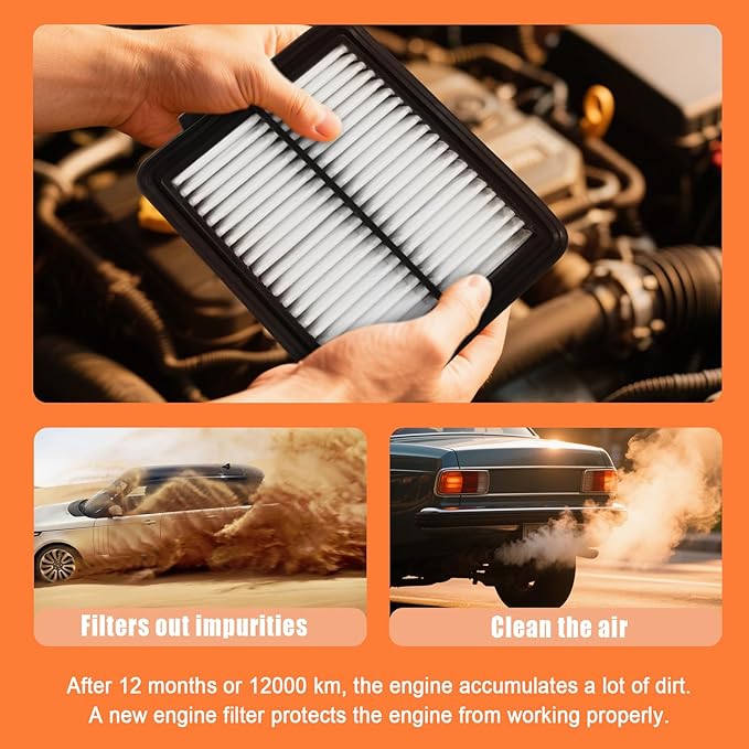 17220-5K0-A00 Air Filter Replacement Compatible - Image 3