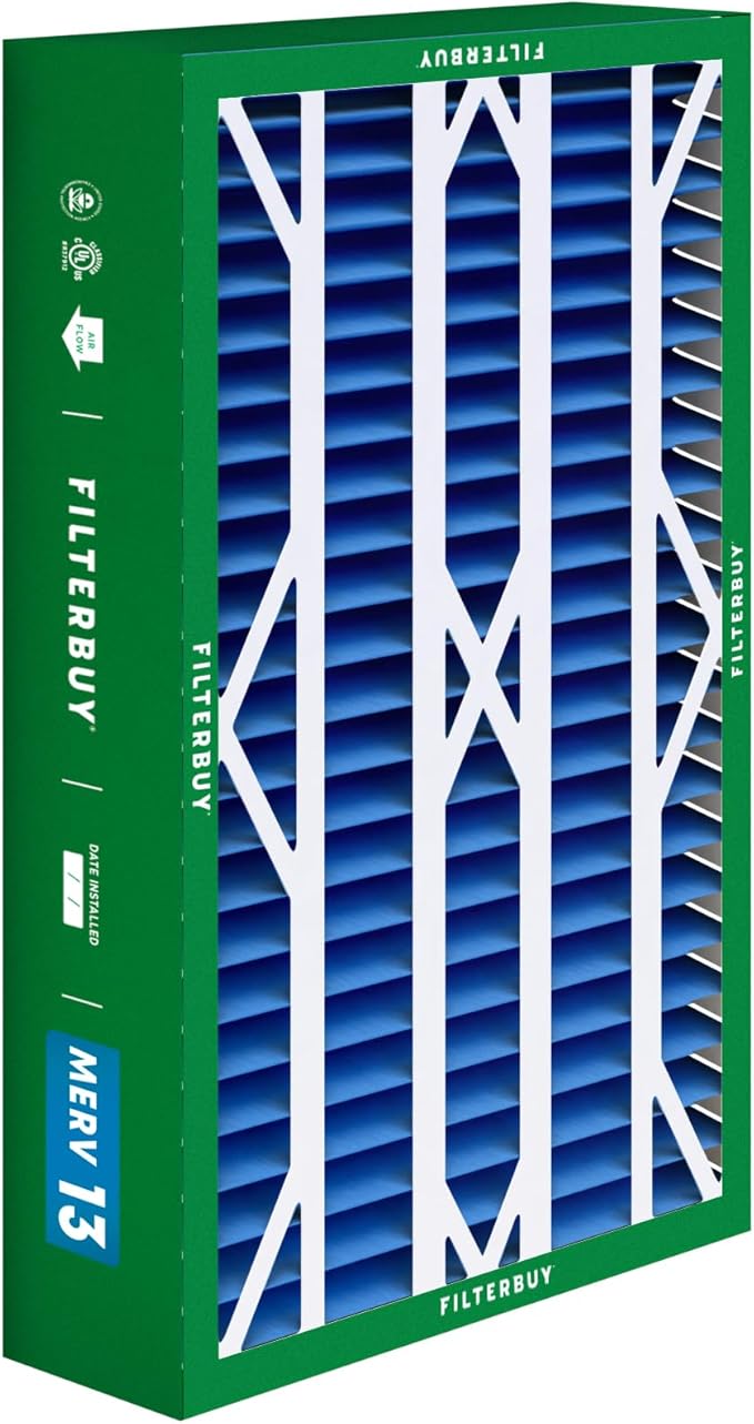 Filterbuy 16x26x5 Air Filter MERV 13 Optimal Smoke & Allergy Defense, Pleated - Image 8