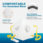 LotFancy N95 Mask for Adults, NIOSH Particulate Respirator, N95 Face Mask for - Image 3