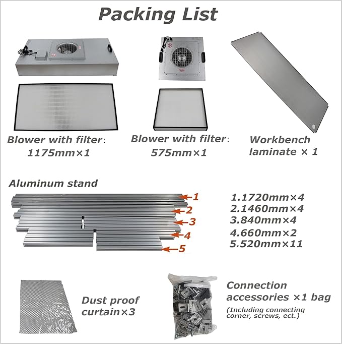 INTSUPERMAI Vertical Laminar Flow Hood Air Flow Clean Bench Workstation Lab - Image 8