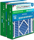 Filterbuy 20x21x5 Air Filter MERV 13 Optimal Smoke & Allergy Defense, by Filterbuy