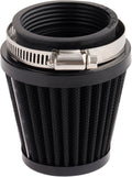 Mtsooning 48mm Motorcycle Air Filter, Clamp-on Intake Pod Cleaner Filter by Mtsooning