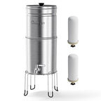 Culligan MaxClear 3 Gallon Gravity Water Filter System, Brushed Stainless-Steel by CulliganWater