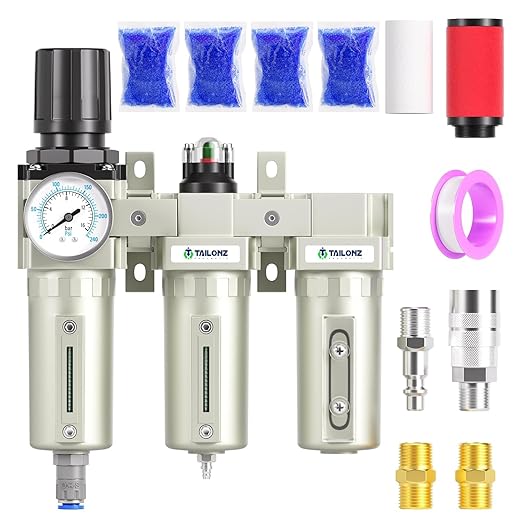 TAILONZ PNEUMATIC 0-240PSI 3/4" NPT Industrial 3-Stage Air Dryer System – by TAILONZPNEUMATIC