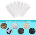 BOXOB 10pcs Aquarium Filter Media Bags, 100 Micron Extra Fine Media Filter - Image 6