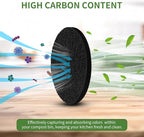 7.25 inch Compost Filters for Countertop Bin Saiqiang 12Pack Charcoal Filter - Image 4