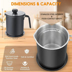 Chihee Grease Container Stainless Steel Bacon Grease Saver - Image 4