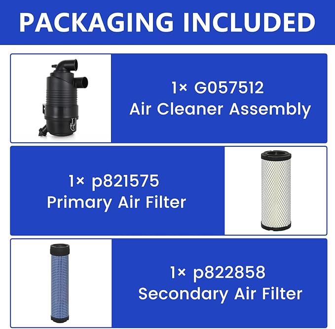G057512 Air Cleaner with P821575 P822858 Air Filter - Image 2