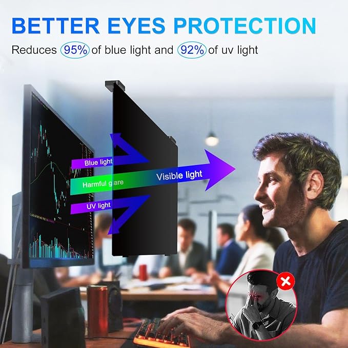 2Pack Magnetic 27 Inch Privacy Screen - Image 6