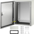 VEVOR Electrical Enclosure Box, Carbon Steel Hinged Junction Box, IP66 by VEVOR