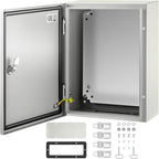 VEVOR Electrical Enclosure Box, Carbon Steel Hinged Junction Box, IP66 by VEVOR