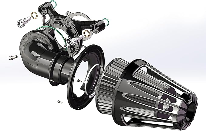 Big Sucker cone Air filter intake by ForHarleyAccessories