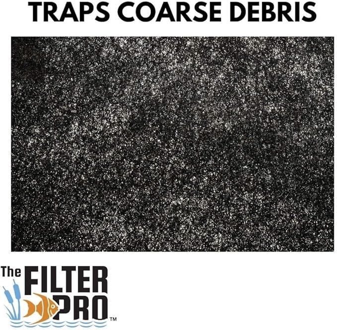 Black Coarse Filter Media, 1.25" Thick, 6 Pack, Ponds or Water Gardens - Image 5